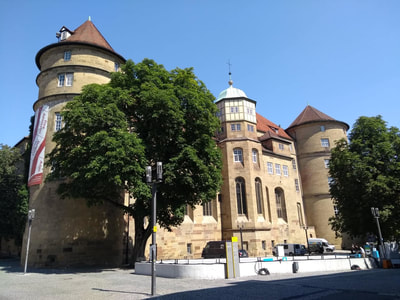 Outside view of old palace of stuttgart