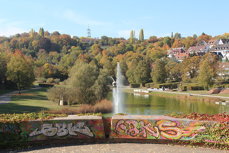 Parks in Stuttgart city germany